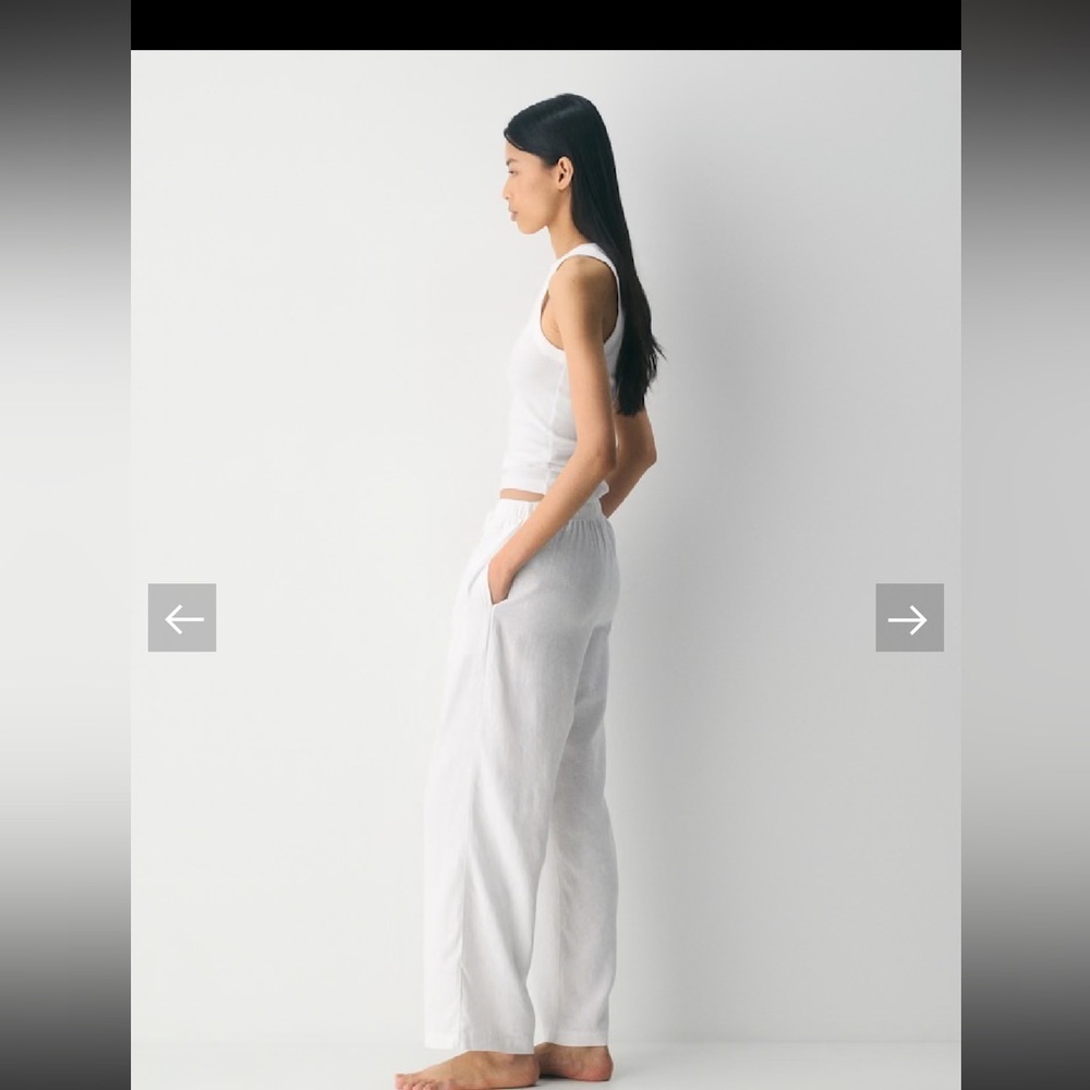 Babaton Cream Textured Pants - Picture 2 of 8